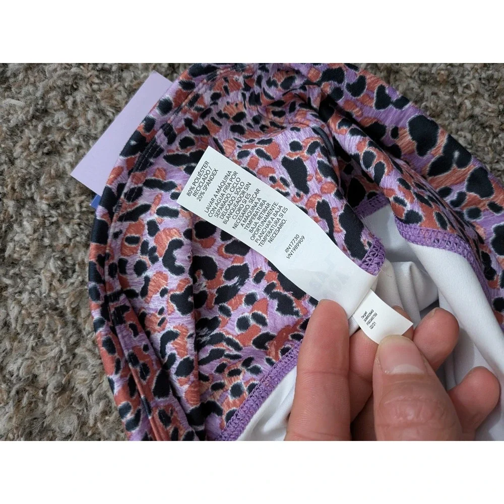 JoyLab High Rise 7/8 Tights Pink Animal Print XL NWT‎ Yoga Running Pant - Picture 9 of 9